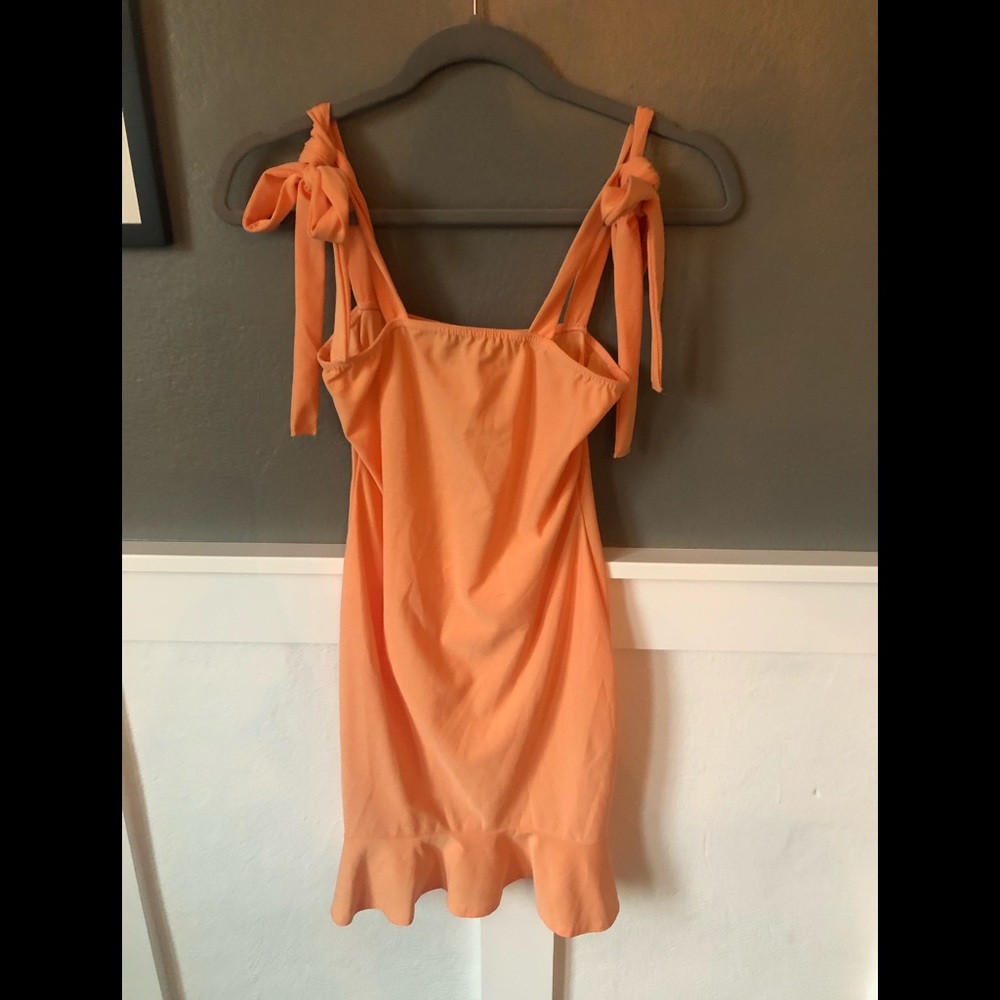 Coral missguided dress